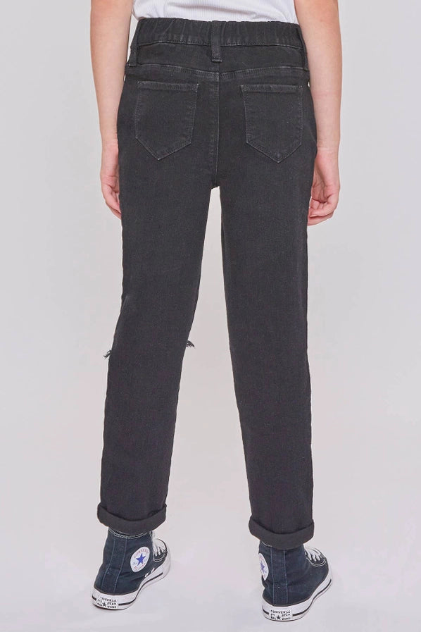 Girls Taylor High-Rise Relaxed Fit Jean With Cuffed Hems