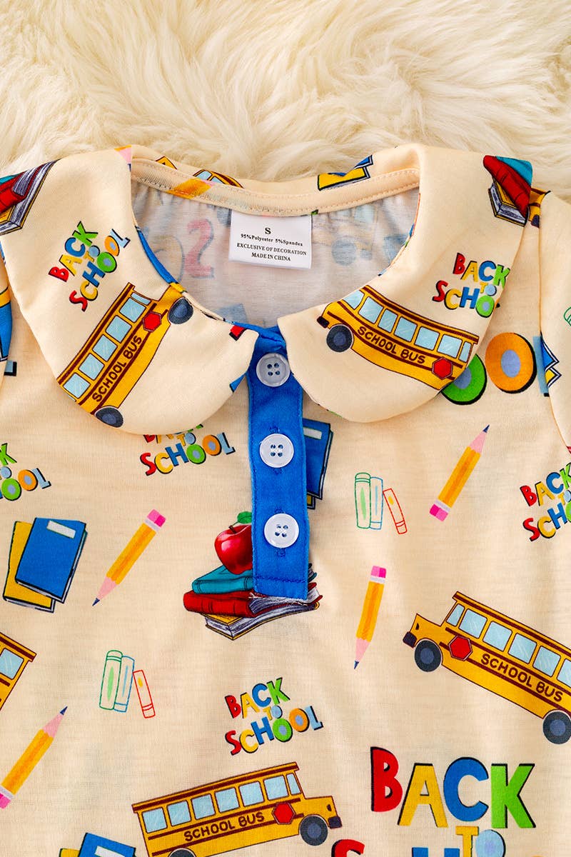 BACK TO SCHOOL DRESS W/ COLLAR
