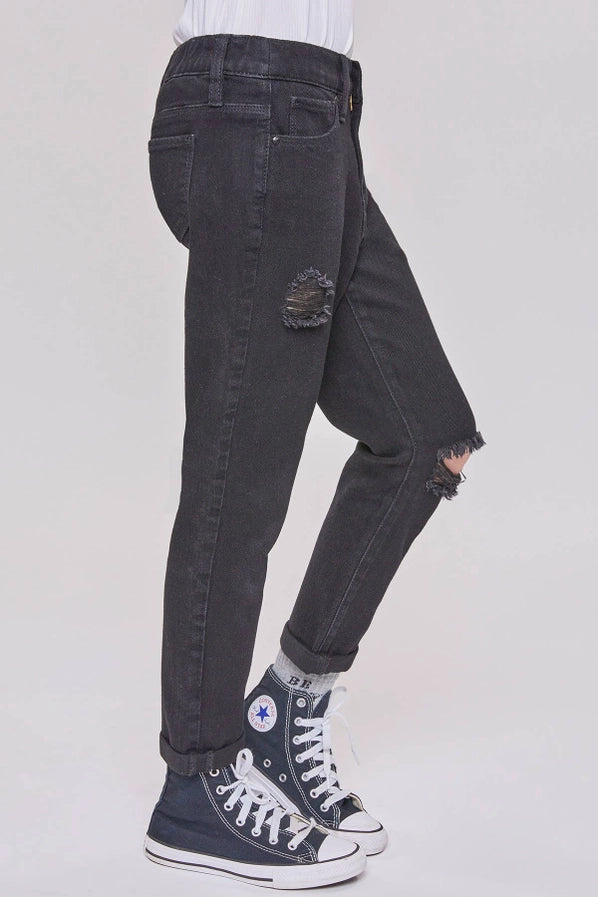 Girls Taylor High-Rise Relaxed Fit Jean With Cuffed Hems
