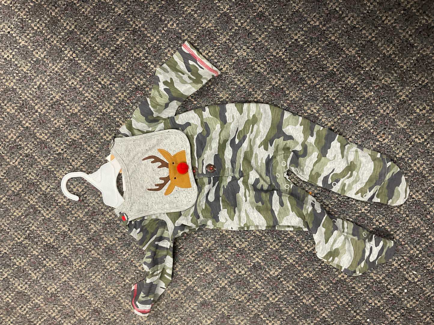 Reindeer Camo Sleeper w/Bib