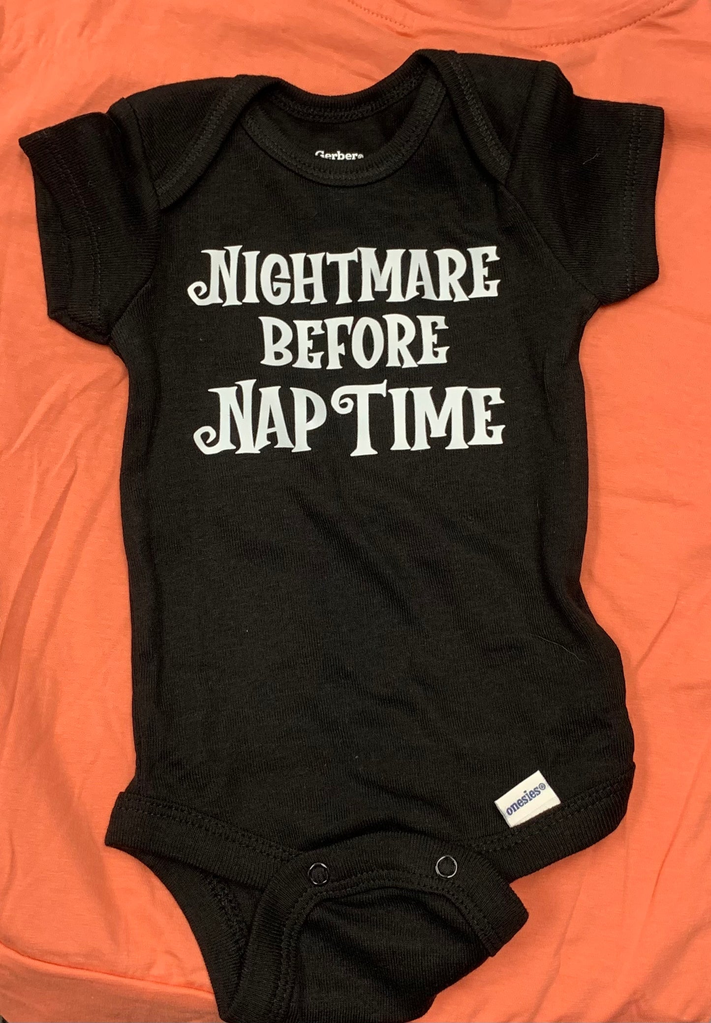 Nightmare before naptime onesie