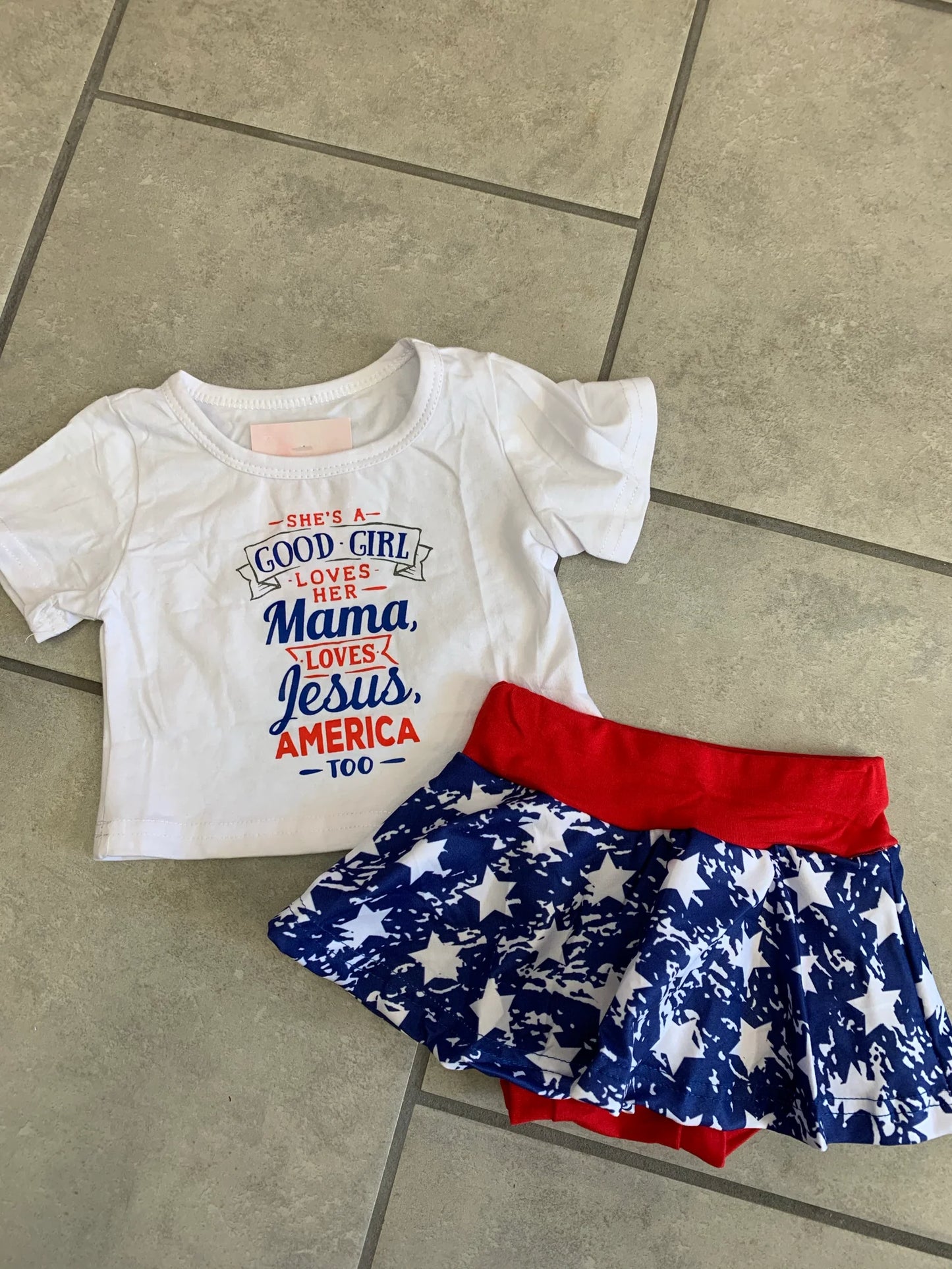 Loves her Mama, Jesus & America Set