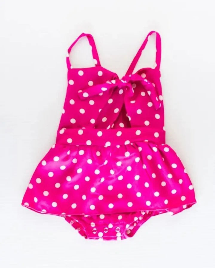 Dotty mini skort dress