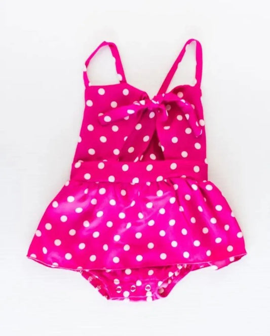 Dotty mini skort dress
