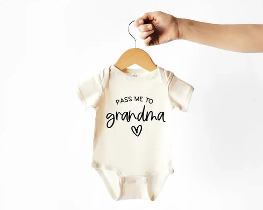 Pass Me to Nana Baby Bodysuit | New Baby Gifts
